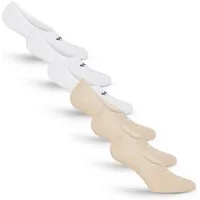 Fila Füßlinge UNISEX GHOST SOCKS (6 Paar) mit Logo-Schriftzug, Silikonstreifen an der Ferse für besseren Halt