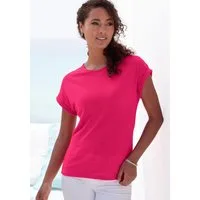 Vivance by Lascana T-Shirt mit modischer Struktur (2er-Pack) aus bügelfreier, luftiger Qualität mit Baumwolle