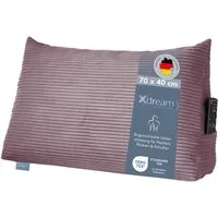 XDREAM Rückenkissen ergonomisches Keilkissen für Bett und Sofa, 1-tlg., als Kopfkissen oder Venenkissen verwendbar, mit praktischem Seitenfach
