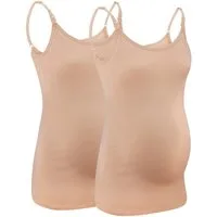 M.M.C. Stilltop Stillmode Tanktop 2er Set Umstandsmode (2-tlg) Stillunterhemd