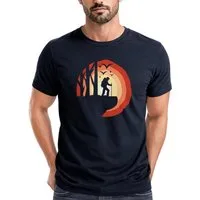 Neverless Print-Shirt Herren T-Shirt Wander-Motiv Trekking Aufdruck Printshirt Outdoor mit Print