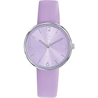 Girl Only Quarzuhr Girl Only GO Damen Armbanduhr, (Analoguhr), Damenuhr GO lila, mittel (ca. 34mm) Lederarmband, Fashion-Style
