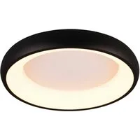TRIO Leuchten LED Deckenleuchte CARDONA, runde LED Deckenlampe Büro, Ø 46cm, 3300 Lumen 29W, dimmbar, Dimmfunktion, LED fest integriert, warmweiß - kaltweiß, CCT - Lichtfarbe einstellbar 2300/3000/4000K, auch Wandmontage möglich