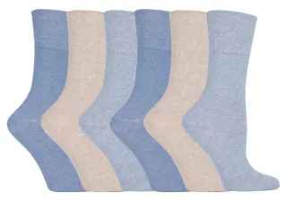 Gentle Grip - 6 Paar Damen Gentle Grip nicht elastische Socken - LGG73