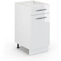Vicco Unterschrank Fame-Line, Weiß Hochglanz/Weiß, 40 cm ohne Arbeitsplatte (1-St)