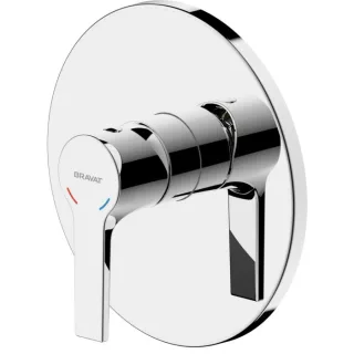Bravat Chicago Fertigset Brausearmatur 3555062 Unterputz, Einhebelmischer, chrom