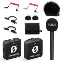 RØDE Rode Wireless ME mit Interview GO und Windschutz BK Digitales Aufnahmegerät (Vorteils-Set mit Interview GO und Fell-Windschutz)