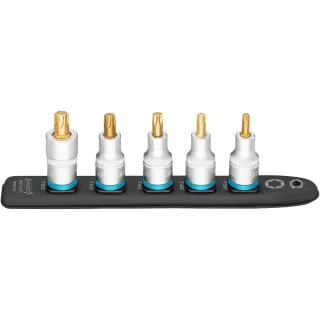 HAZET SmartRail Flexible Kunststoff-Steckleiste Vierkant 12,5 mm (1/2 Zoll), Innen-Torx - 992T-SR/5