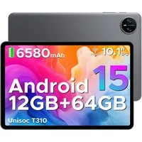 DOOGEE TAB A9 Tablet 10 Zoll, Android Tablet, 64GB ROM (TF 2TB), 5G WiFi Tablet (10.1", 64 GB, Android 15, Wifi, Android 15, 12(3+9)GB RAM, 8MP Kamera, GMS, Bluetooth 5.0, Face ID)