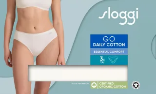 sloggi - sloggi GO Daily Cotton Tai 3P silk white - Gr. - M