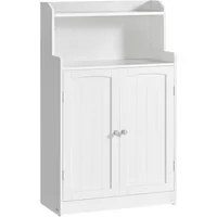 VASAGLE Badkommode Badezimmerschrank Badschrank, mit 2 Türen, 2 verstellbare Eingeböden