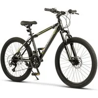 CARPAT SPORT Mountainbike 24 26 Zoll Fahrrad für Herren Damen, Mädchen und Jungen, 21 Gang, Kettenschaltung, Jugendfahrrad MTB Hardtail Fahrrad