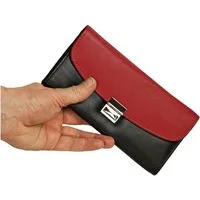 Hamosons Kellnerbörse Profi Kellnerbörse / Kellnergeldbeutel Schwarz mit Rot, Hamosons