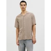 Jack & Jones Kurzarmhemd JJEENZO STRIPE RESORT SHIRT SS SN mit Streifen Muster