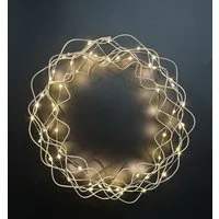 Trend Line Dekokranz TrendLine LED Lichterkranz Ø 30 cm silber warmweiß