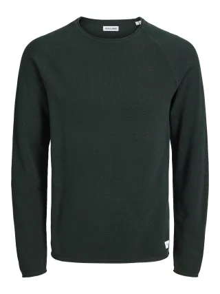 JACK&JONES - JJEHILL KNIT CREW NECK NOOS Scarab - Gr. - S
