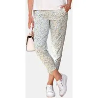 GOLDNER Stoffhose Attraktive Druckhose mit weichem Fall