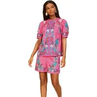 Love & Roses Kurzarmbluse Love & Roses Bluse mit Puffärmeln, Regular (1-tlg)