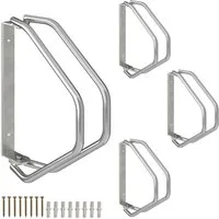 relaxdays Fahrradständer Schwenkbarer Fahrradständer Wand im Set (4-St), 4er Pack