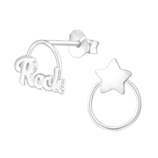 Rockstar Ohrringe aus 925 Silber