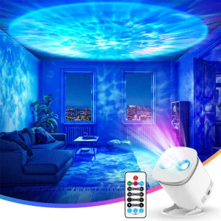 Elfeland Galaxy Projector Night Light with Sunset Effect 35 Lighting Modes Remote Control Timer Star Nebula Ceiling Proj
