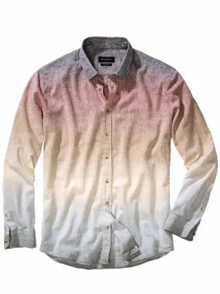 Mey & Edlich Herren Gelato-Hemd Beige 70 % Baumwolle, 30 % Leinen