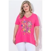 MIAMODA T-Shirt T-Shirt A-Linie Blumen-Motiv