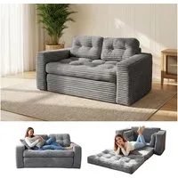Youyijia Sofa Bodensofa Schlafsofa Bed mit Pillow Back Support Armrest Klappbar Sofa