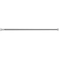 Clanmacy Duschvorhangstange Edelstahl Teleskopstange Gardinen Verstellbar Spannstange 70-260, Ø 2.5 mm, Edelstahl