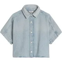 Marc O'Polo DENIM Langarmbluse Denim Blouses Shortsleeve, Kent Col