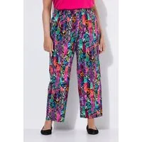 Ulla Popken Schlupfhose Jerseyhose Schlangenmuster gerades Bein