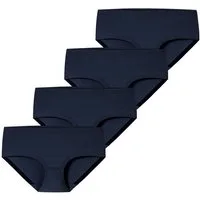 Schiesser Panty Invisible Cotton (4-St) Pantyslip, Boyshort, Unterwäsche