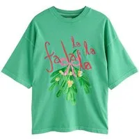 Next Print-Shirt Festliches T-Shirt mit Grafik, Fa La La (1-tlg)