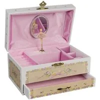 goki Spieluhr Ballerina IV, Spieldose, Rosa, mit Melodie Schwanensee