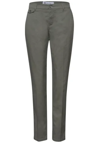 Street One - Chino im Casual Fit grün - Gr. - 28