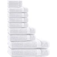 CLASS HOME COLLECTION Handtuch Set 12 TLG Frottee Handtücher Set, 100% Baumwolle (Set, 12-St)