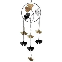 formano Dekohänger Deko Fensterhänger Girlande Gingko 60 cm Metall Mobile, Herz