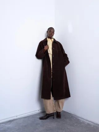 topshop - TSRIKKE LONG COAT Chocolate Brown - Gr. - S