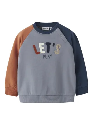 NAME IT - NBMOKTAV LS SWEAT BRU insignia blue - Gr. - 80