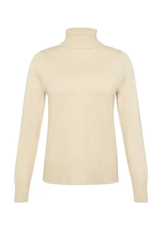 s.Oliver Red Label - Feinstrickpullover mit Rollkragen braun - Gr. - 34