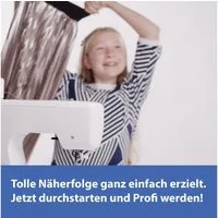 GLAESER home Nähmaschine GLAESERhome Nähmaschine mia350 himmelblau, Anfänger Nähmaschine