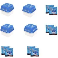 Mojawo Luftentfeuchter 4 Stück Innenraum Raumentfeuchter Luftentfeuchter Nachfüllpack 400g