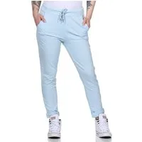 CLEO STYLE Jogginghose Damen Jogginghose 94 Hellblau