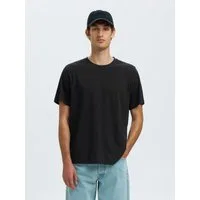 Selected Kurzarmshirt SLHASPEN SLUB SS O-NECK