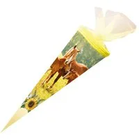 Nestler Schultüte Nestler Schultüte Fohlenweide rund mit Tüllverschluss 50cm