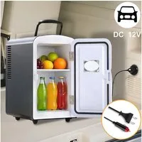 Nettlife Kühlbox 4L Klein Kühlschränke Mini Fridge 12V Leise 24T x 17,5B x 20,5H cm, Geeignet für Getränke Kosmetik Essen