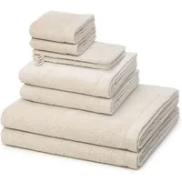 Cawö Handtuch Set Lifestyle, Walkfrottee (Spar-Set, 8-St), 2 X Wasch- 2 X Gäste- 2 X Dusch- 2 X Handtuch im Set - Baumwolle