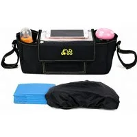&GO Kinderwagen-Tasche Kinderwagen Organizer mit Smartphone Tasche und Schultergurt