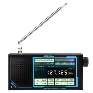 ATS25 Ultra Bluetooth Radio Receiver Wide Frequency Coverage 118-214 MHz FM LW MW SW SSB Air Band Multi-Mode Decoding Po