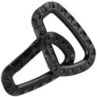 Mil-Tec Karabiner 2er Pack Militär Karabiner ABS